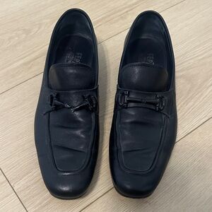 Salvatore Ferragamo Men's Elegant Black Slip-Ons